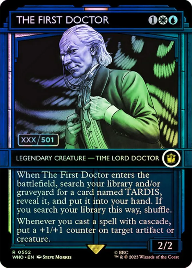 2023 Doctor Who The First Doctor #552z rare card image