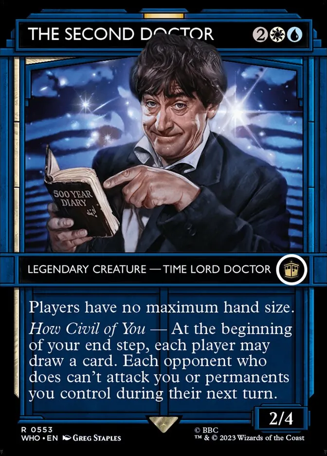 2023 Doctor Who The Second Doctor [Serialized] rare #553 rare card image