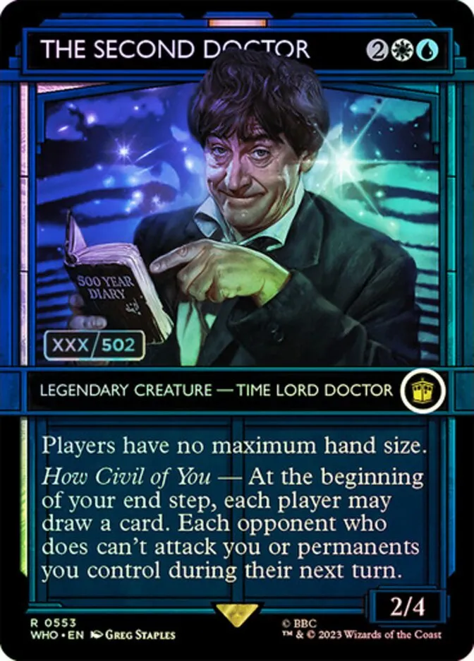 2023 Doctor Who The Second Doctor #553z rare card image