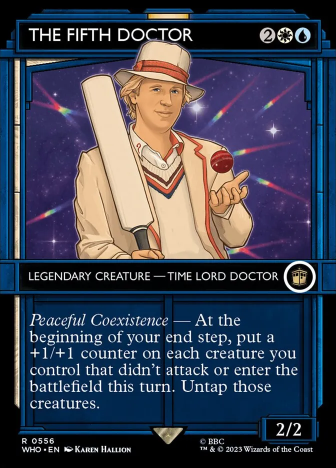 2023 Doctor Who The Fifth Doctor [Serialized] rare #556 rare card image