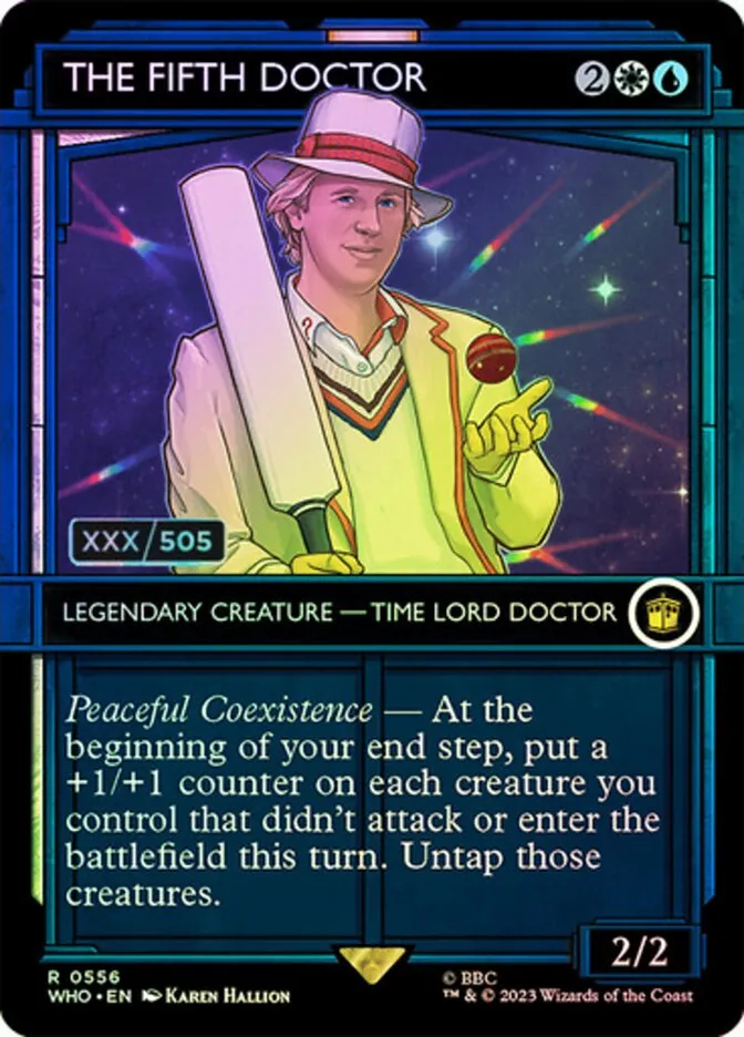 2023 Doctor Who The Fifth Doctor #556z rare card image