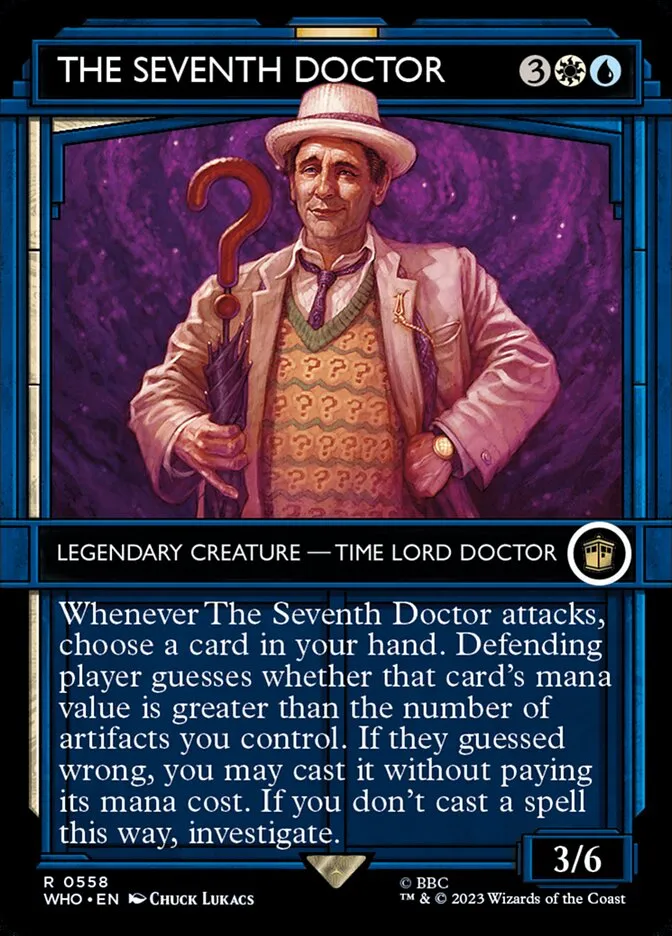 2023 Doctor Who The Seventh Doctor [Serialized] rare #558 rare card image