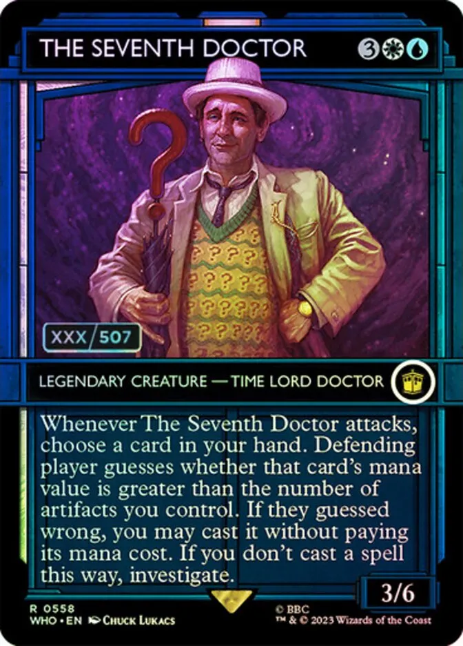 2023 Doctor Who The Seventh Doctor #558z rare card image