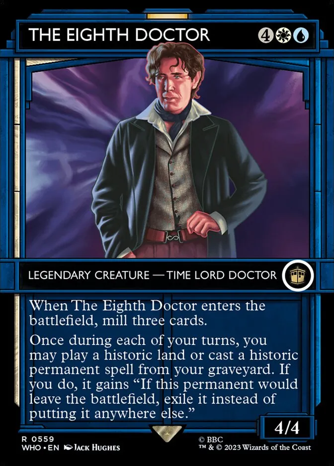 2023 Doctor Who The Eighth Doctor [Serialized] rare #559 rare card image
