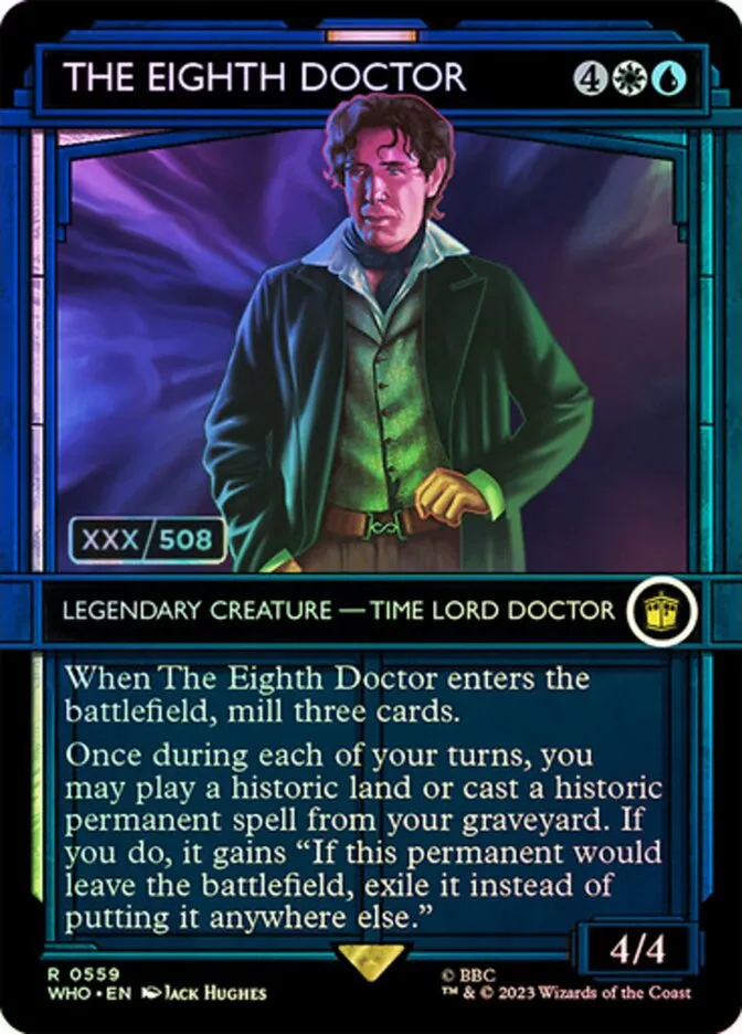2023 Doctor Who The Eighth Doctor #559z rare card image