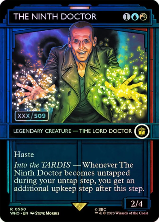 2023 Doctor Who The Ninth Doctor #560z rare card image