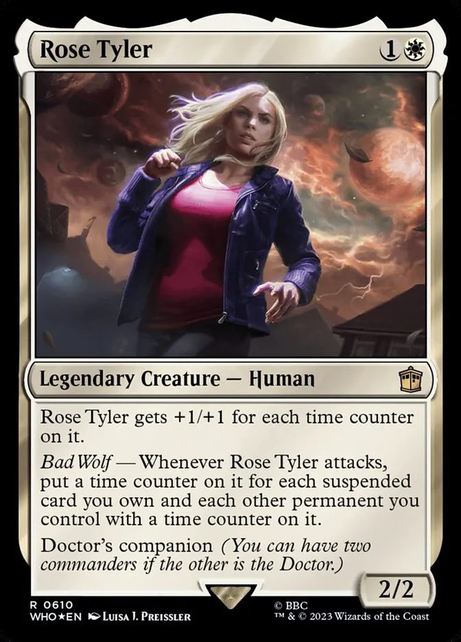 2023 Doctor Who Rose Tyler #610 rare card image