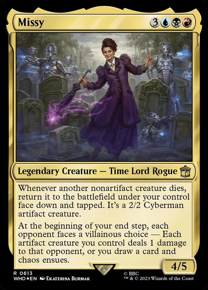 2023 Doctor Who Missy #613 rare card image