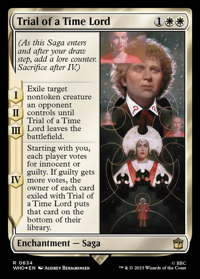 2023 Doctor Who Trial of a Time Lord #634 rare card image