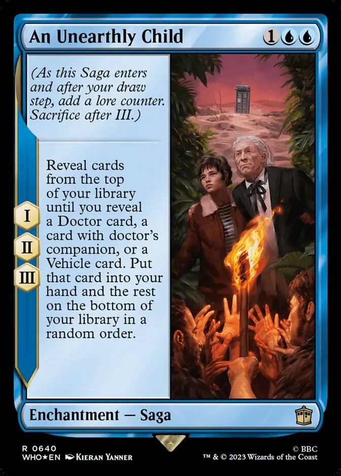 2023 Doctor Who An Unearthly Child #640 rare card image