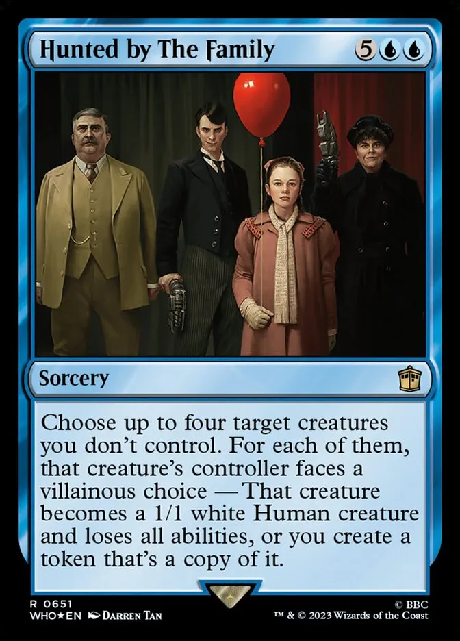 2023 Doctor Who Hunted by The Family #651 rare card image
