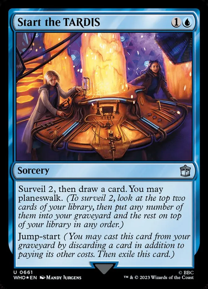 2023 Doctor Who Start the TARDIS #661 uncommon card image