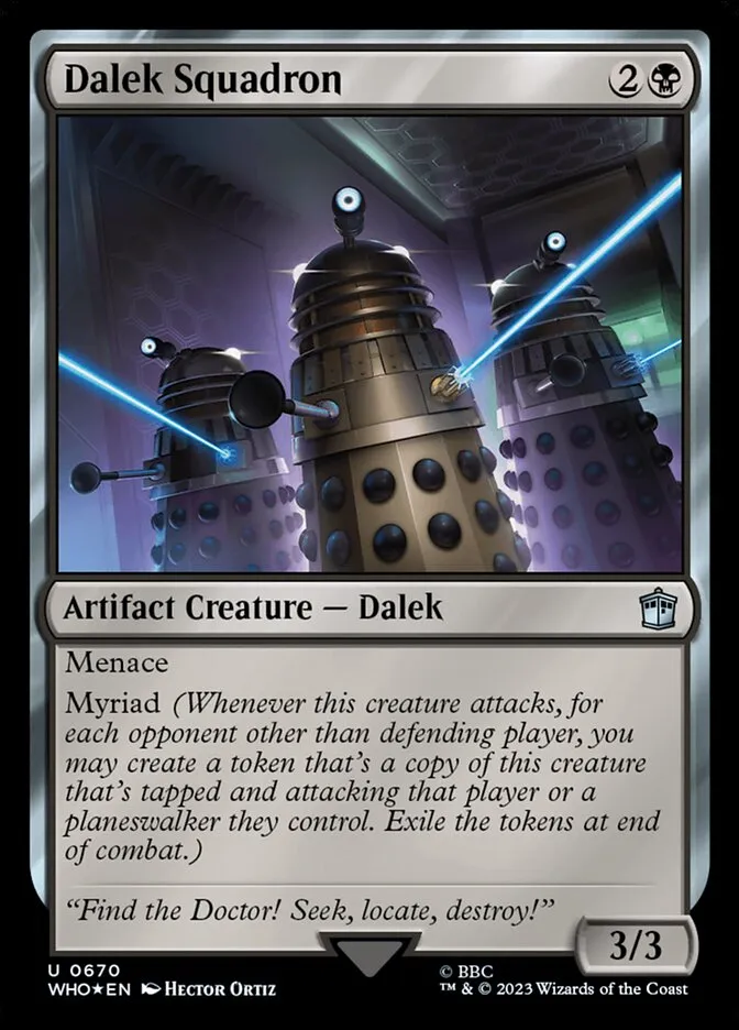 2023 Doctor Who Dalek Squadron #670 uncommon card image