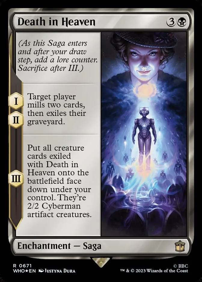 2023 Doctor Who Death in Heaven #671 rare card image
