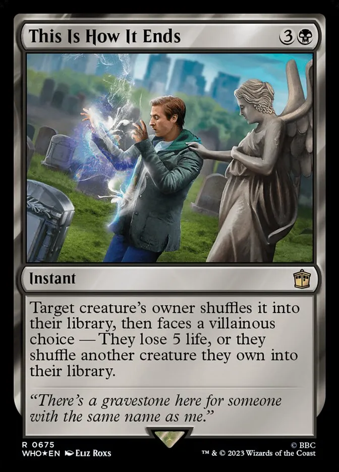 2023 Doctor Who This Is How It Ends #675 rare card image