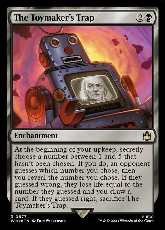 2023 Doctor Who The Toymaker's Trap #677 rare card image