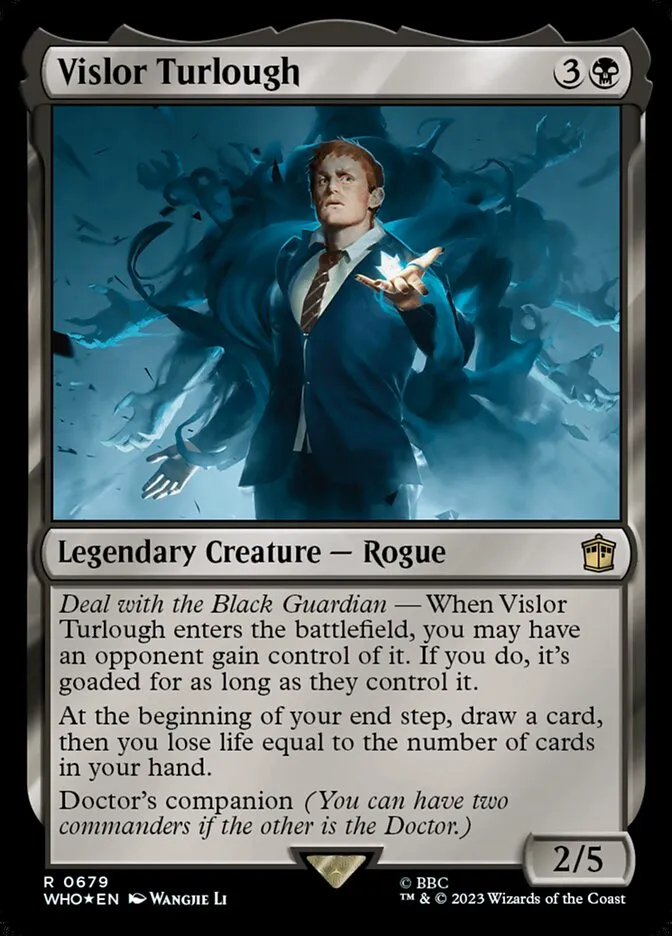 2023 Doctor Who Vislor Turlough #679 rare card image