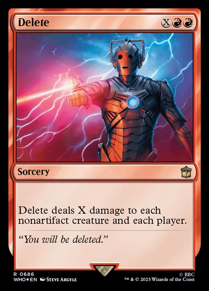 2023 Doctor Who Delete #686 rare card image