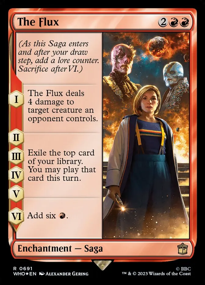 2023 Doctor Who The Flux #691 rare card image