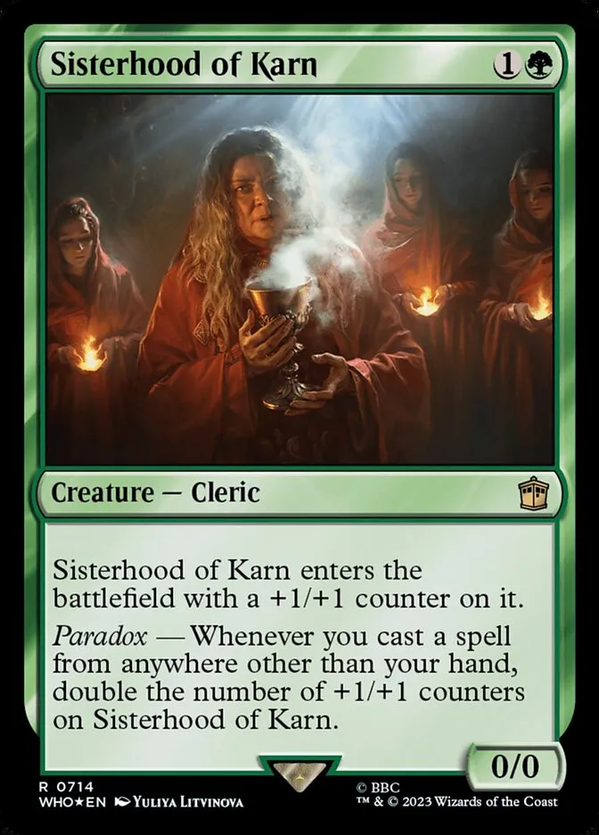 2023 Doctor Who Sisterhood of Karn #714 rare card image