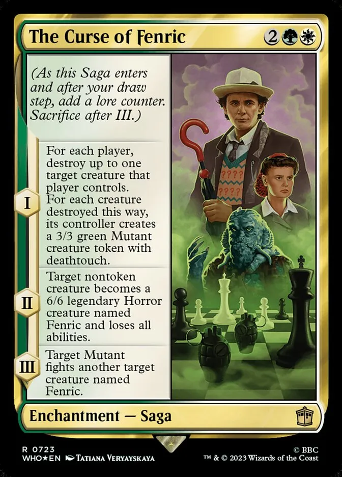 2023 Doctor Who The Curse of Fenric #723 rare card image