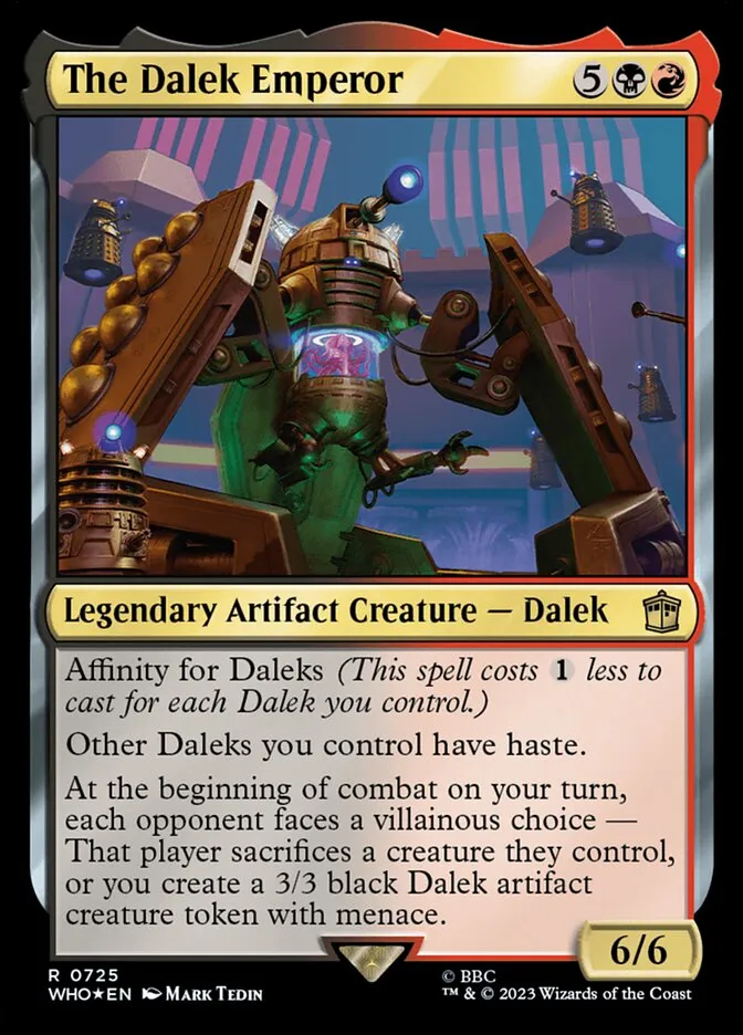 2023 Doctor Who The Dalek Emperor #725 rare card image
