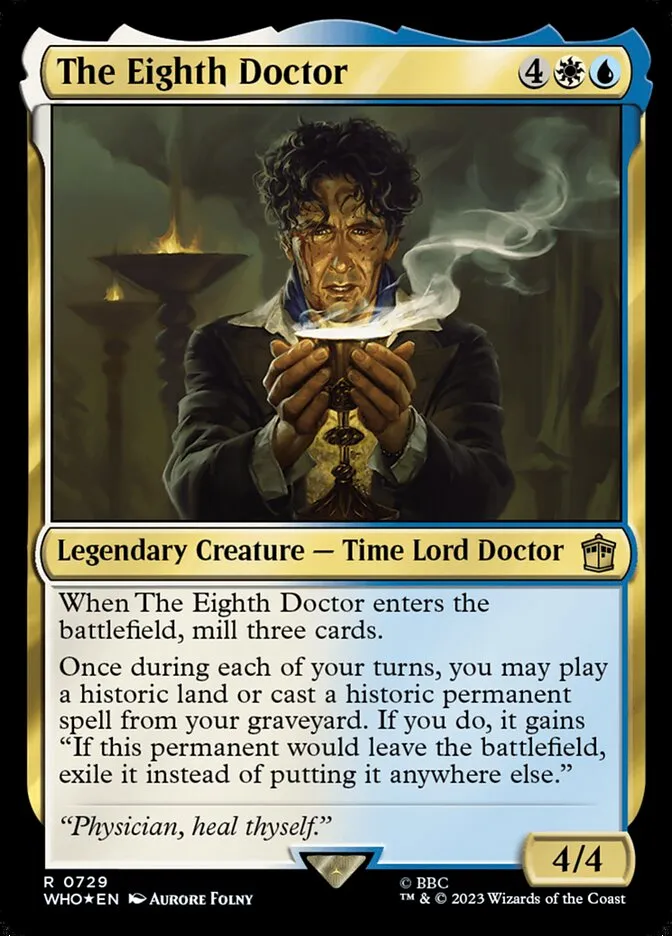 2023 Doctor Who The Eighth Doctor #729 rare card image