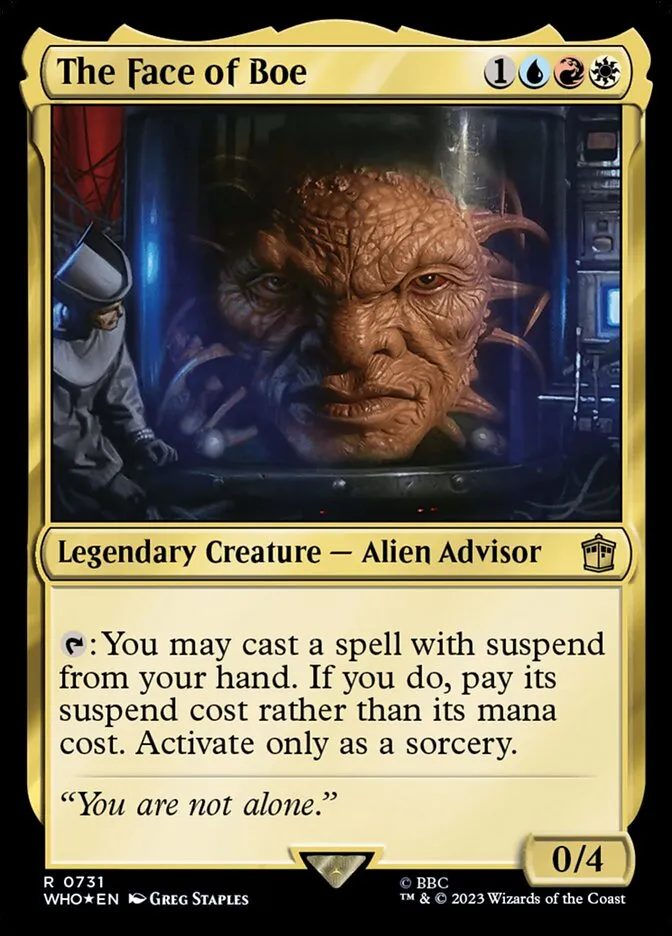 2023 Doctor Who The Face of Boe #731 rare card image