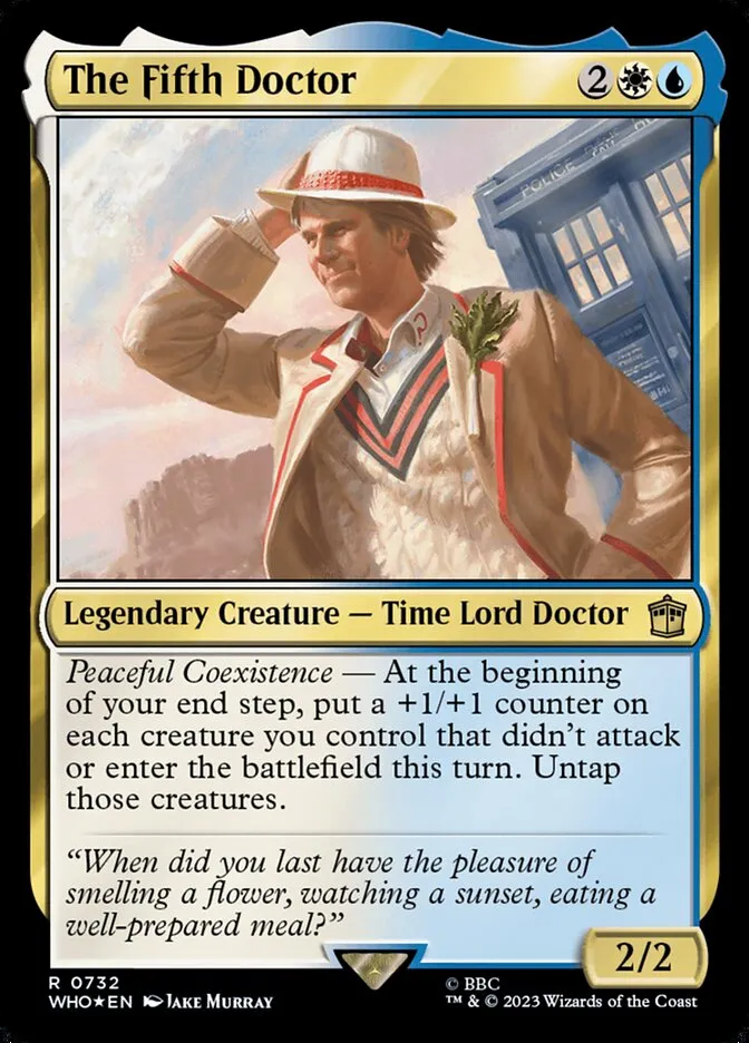 2023 Doctor Who The Fifth Doctor #732 rare card image
