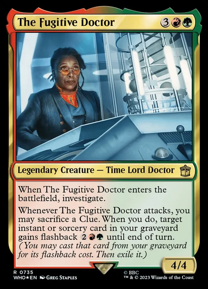 2023 Doctor Who The Fugitive Doctor #735 rare card image