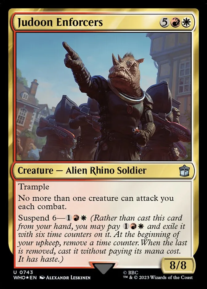 2023 Doctor Who Judoon Enforcers #743 uncommon card image
