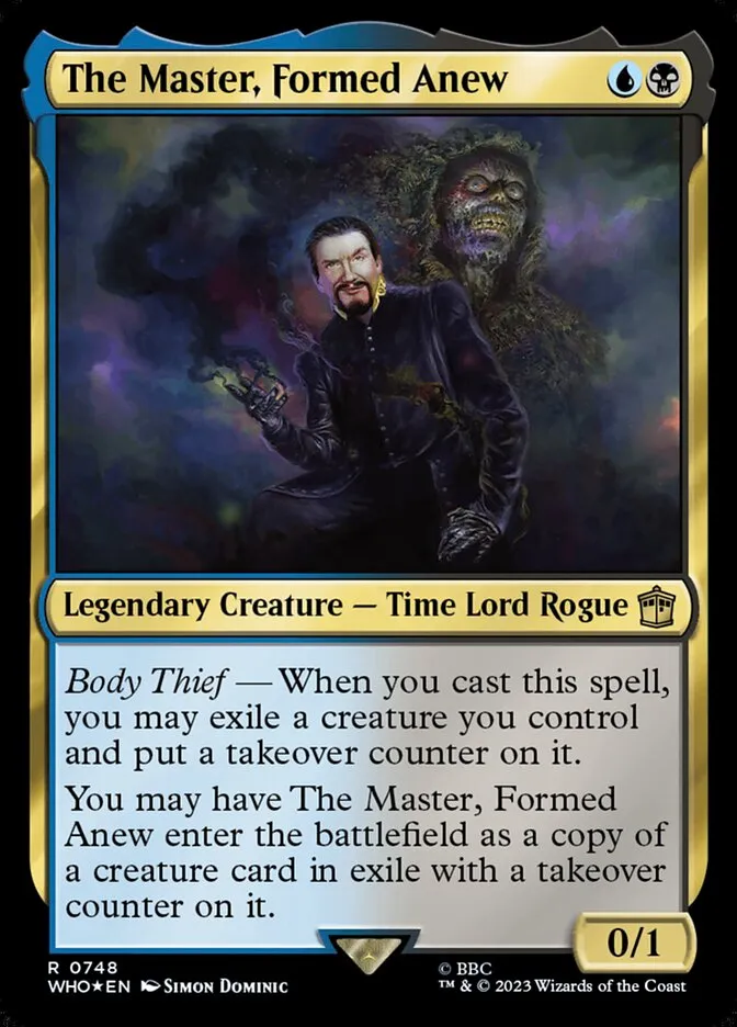 2023 Doctor Who The Master, Formed Anew #748 rare card image