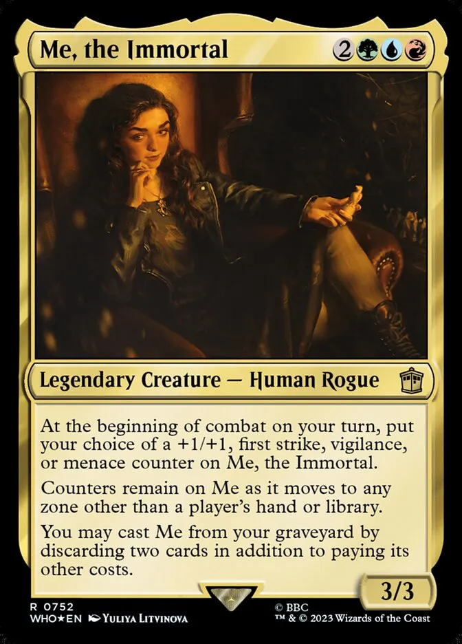 2023 Doctor Who Me, the Immortal #752 rare card image