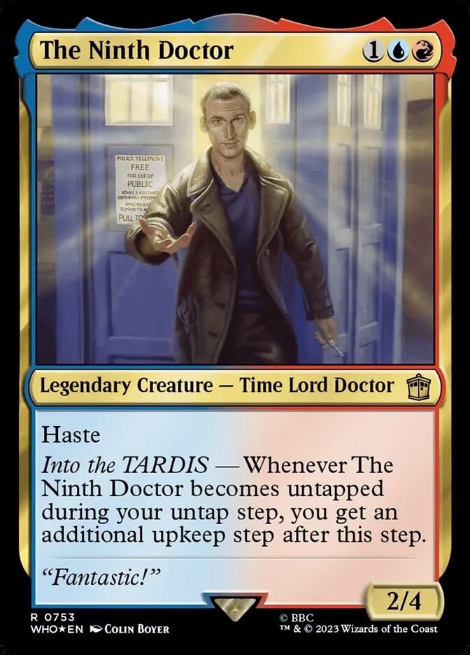 2023 Doctor Who The Ninth Doctor #753 rare card image