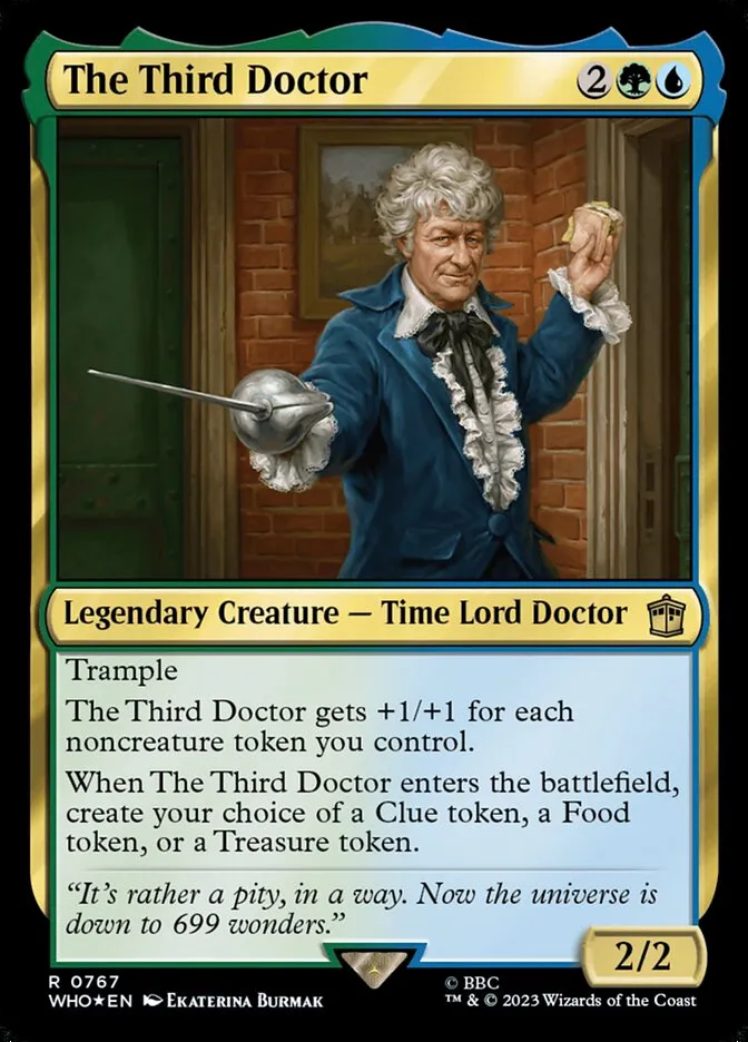 2023 Doctor Who The Third Doctor #767 rare card image