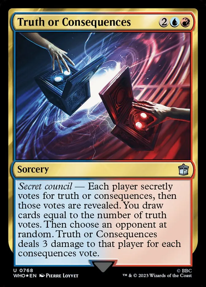 2023 Doctor Who Truth or Consequences #768 uncommon card image