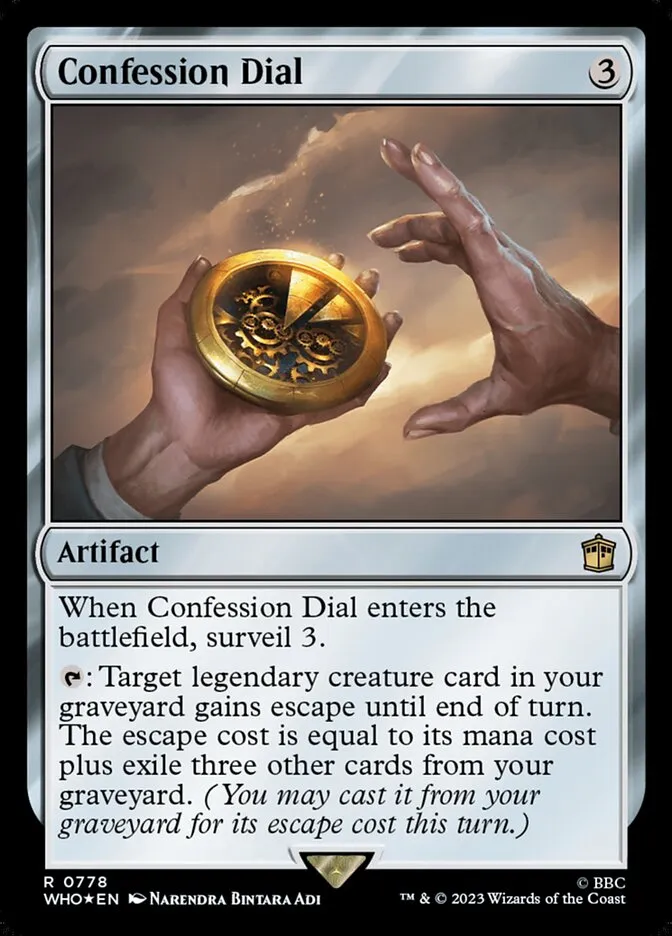 2023 Doctor Who Confession Dial #778 rare card image