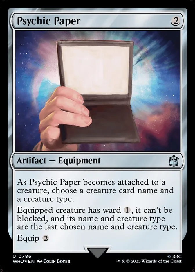 2023 Doctor Who Psychic Paper #786 uncommon card image