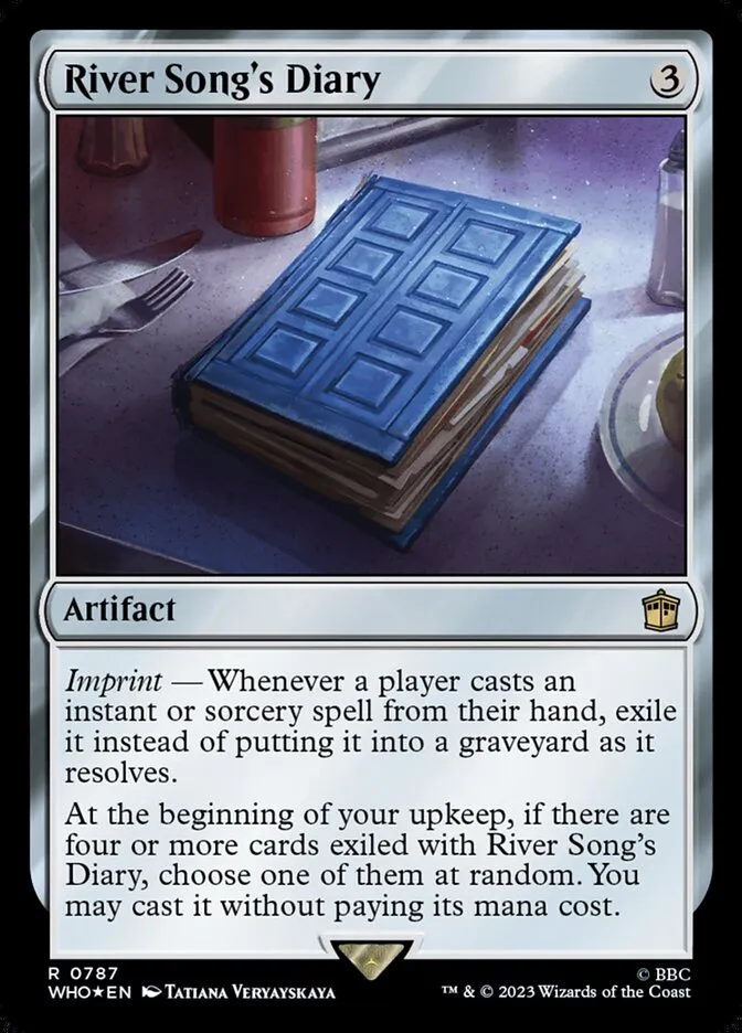 2023 Doctor Who River Song's Diary #787 rare card image