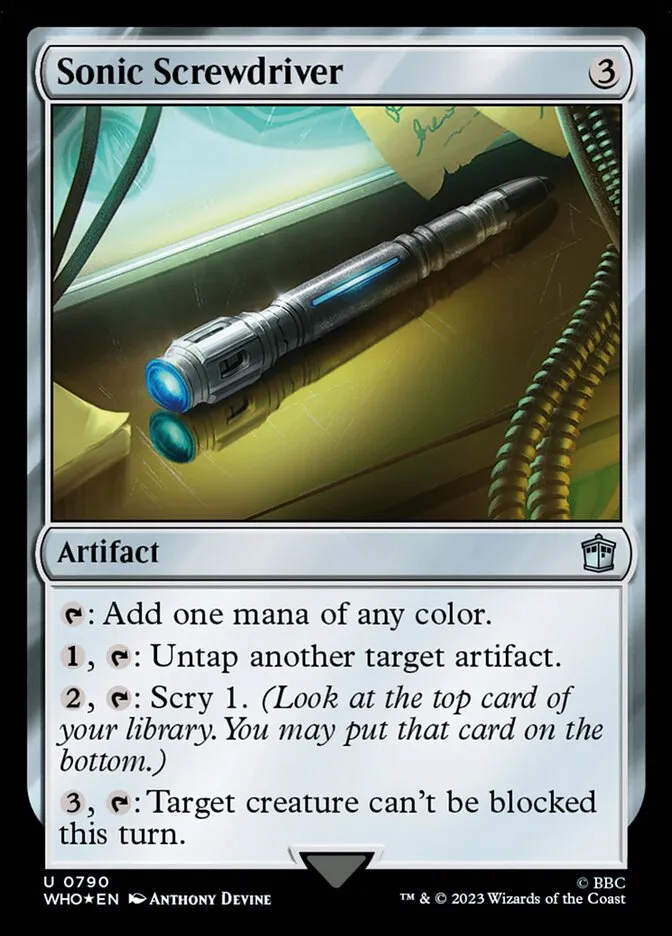 2023 Doctor Who Sonic Screwdriver #790 uncommon card image