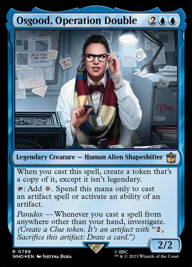 2023 Doctor Who Osgood, Operation Double #796 rare card image