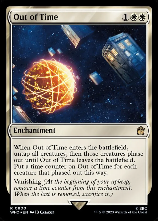 2023 Doctor Who Out of Time #800 rare card image