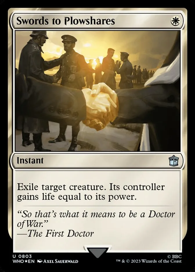 2023 Doctor Who Swords to Plowshares #803 uncommon card image