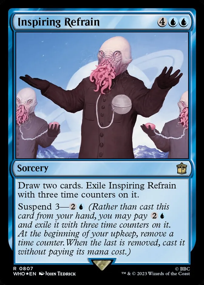 2023 Doctor Who Inspiring Refrain #807 rare card image