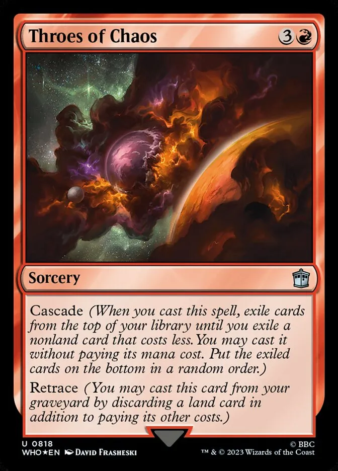 2023 Doctor Who Throes of Chaos #818 uncommon card image