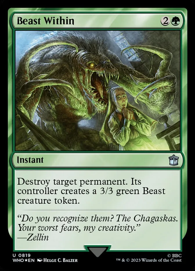 2023 Doctor Who Beast Within #819 uncommon card image
