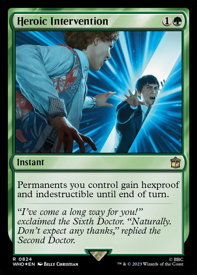 2023 Doctor Who Heroic Intervention #824 rare card image