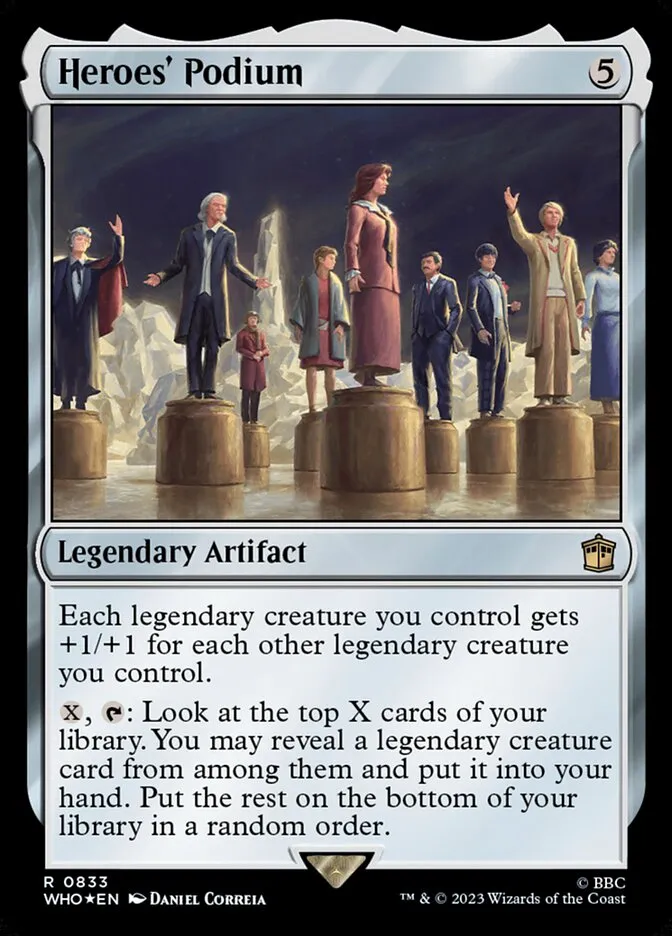 2023 Doctor Who Heroes' Podium #833 rare card image
