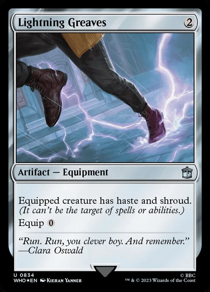 2023 Doctor Who Lightning Greaves #834 uncommon card image