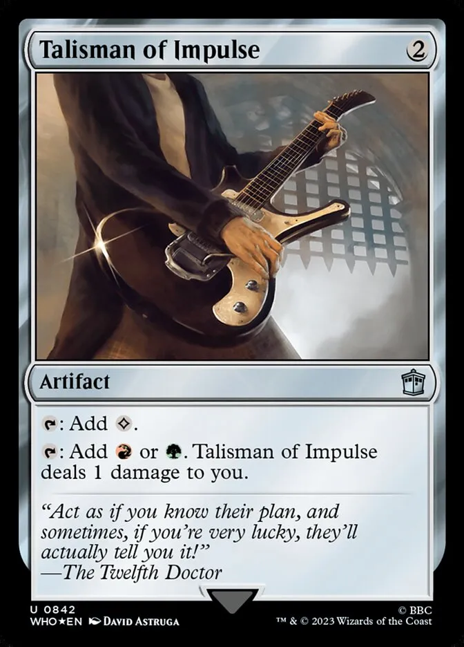 2023 Doctor Who Talisman of Impulse #842 uncommon card image